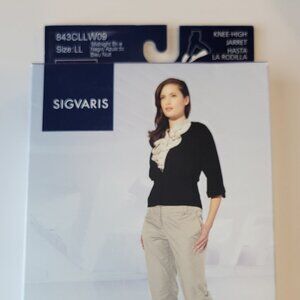 Sigvaris Compression Hosiery / Knee-High / LL / Midnight Blue / 843CLLW09